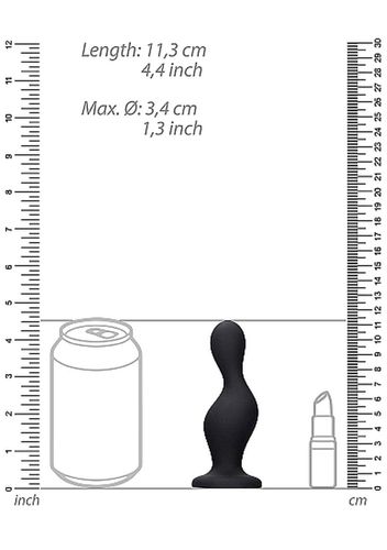 wave butt plug - black na Arena.pl