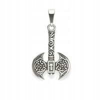 WISIOREK WIKINGÓW TOPÓR SREBRO 925 NORDYCKI