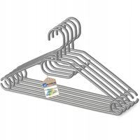 5x KADAX Wieszaki Na Ubrania Obrotowe Plastikowe Ubraniowe Odzieżowe Szare