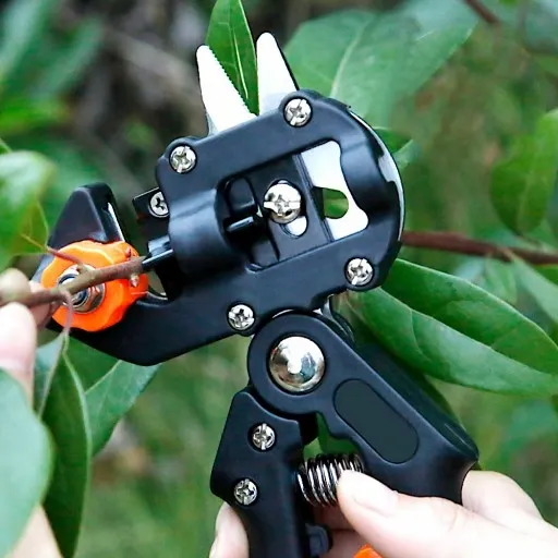 SEKATOR DO SZCZEPIENIA DRZEW I KRZEWÓW ETUI 3 MATRYCE x2 TAŚMA DO SZCZEPIEŃ zdjęcie 10