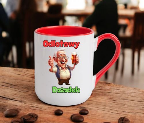 KUBEK Z NADRUKIEM ŚMIESZNY PREZENT DZIEŃ DZIADKA URODZINY IMIENINY DZIADEK na Arena.pl