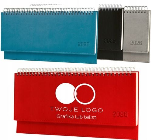 Terminarz 2026 tygodniowy kalendarz biurkowy Z TOIM LOGO NADRUKIEM 100 szt na Arena.pl