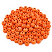 Drewniane koraliki KULA 8mm 120szt. pomarańczowe