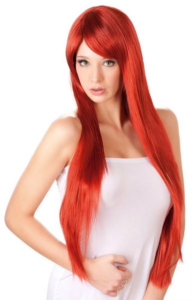 Long Straight Red Wig zdjęcie 5