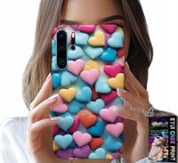 ETUI DO HUAWEI P30 PRO - KOLOROWE SERCA MOŻLIWOŚĆ PERSONALIZACJI