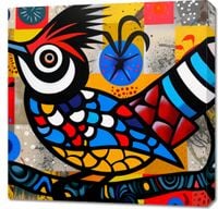 Obraz 70x70cm Ptak Na Wznak