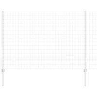 Ogrodzenie z słupkami Srebrny 1.6 x 10 m Stal