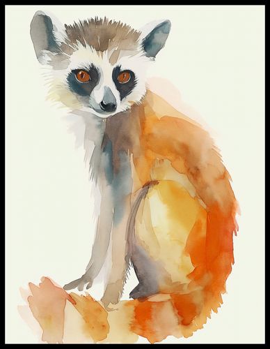 Plakat 50x65cm Lemurek na Arena.pl