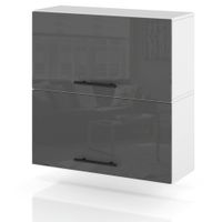 Szafka Kuchenna Wisząca Klapowa Modułowa 60cm Spremium Szary Połysk