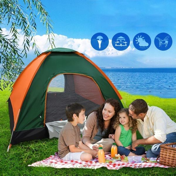 NAMIOT SAMOROZKŁADAJĄCY AUTOMATYCZNY TURYSTYCZNY 4 OSOBOWY KEMPINGOWY 2X2m zdjęcie 9