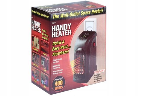 MOCNY GRZEJNIK ELEKTRYCZNY OGRZEWACZ MINI FARELKA HEATER Z DMUCHAWĄ na Arena.pl