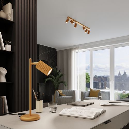 Plafon KARBON 4L złoty na Arena.pl