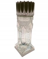 Ekskluzywny wysoki srebrny znicz kościół wieża znicze KAPLICZKA tęczowa