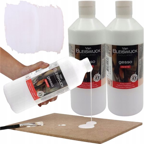 2x PODKŁAD GRUNT MALARSKI DO FARBY BIAŁY MAT 500ML zdjęcie 1