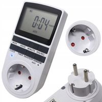 PROGRAMATOR CZASOWY TIMER ON OFF WŁĄCZNIK WYŁĄCZNIK PRĄDU ENERGOOSZCZĘDNY