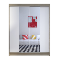 Szafa przesuwna Camino II z lustrem 150cm - SONOMA/BIAŁY