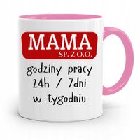 Kubek Różowy Prezent Dla Mamy Mama Sp. Z O.o. Z Nadrukiem Ze Zdjęciem