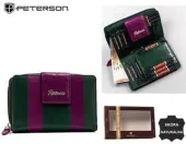 portfel damski a zatrzask skóra naturalna