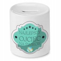 Skarbonka Dla Taty Najlepszy Ojciec Na Świecie Z Nadrukiem Ze Zdjęciem