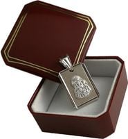 WISIOREK SREBRNY MEDALIK DIAMENTOWANY srebro 925