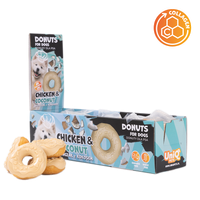 Smaczki dla psa donut z kurczakiem i kokosem 50 g x 10 szt 7cm CHEWY