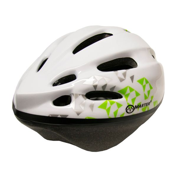 kask rowerowy master flash - s - biały zdjęcie 3