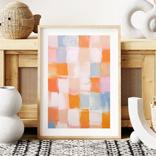 Plakat abstrakcja kolorowe plakaty 21x29,7 cm A4 na Arena.pl