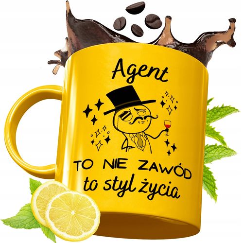 Złoty Kubek Premium Dla Agenta Prezent Z Nadrukiem Ze Zdjęciem na Arena.pl
