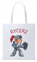 Dla Dzieci Syna Córki Torba Eco Biała Shopper Z Nadrukiem Ze Zdjęciem