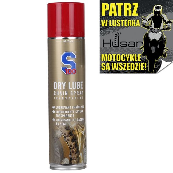 S100 DRY LUBE CHAIN SPRAY smar do łańcucha +GRATIS zdjęcie 2