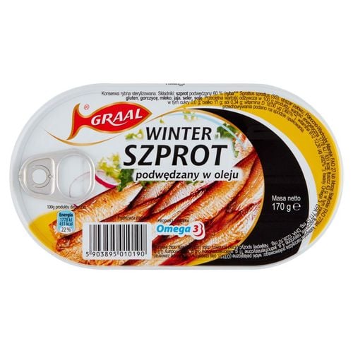 Graal Winter Szprot podwędzany w oleju 170 g na Arena.pl