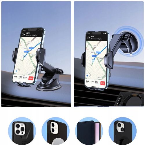 Uniwersalny TOPK uchwyt do samochodu na telefon obracany obrotowy o 360° na Arena.pl