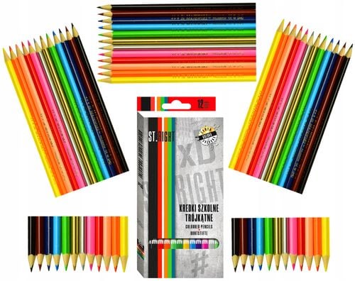 Kredki 12Kol. 18Cm Pudełko St. Right 3317 na Arena.pl