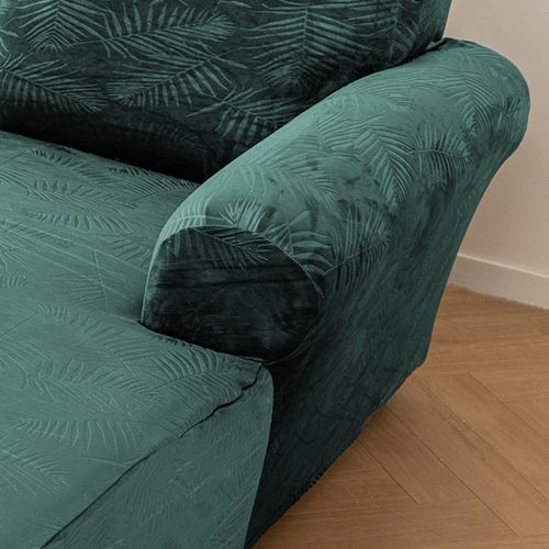 POKROWIEC NA NAROŻNIK KANAPĘ SOFĘ WELUR PREMIUM PALMOWE LIŚCIE PRAWY 3+2OS na Arena.pl