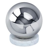 Urna ze stali nierdzewnej i marmurowej podstawy