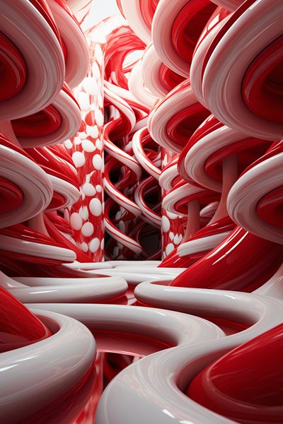 Plakat 61x91,5cm Czerwone Wiry zdjęcie 1