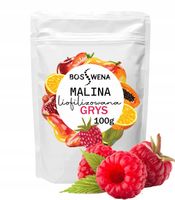 Malina liofilizowana grys 100g Owoce MALINY
