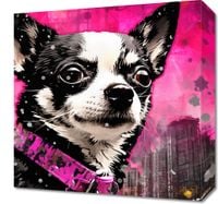 Obraz 40x40cm Mały Psiak o Dużej Duszy