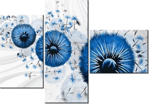 100CM 80 OBRAZ 3 ELEM NIEBIESKI DMUCHAWIEC 4 ŚCIENNY na Arena.pl