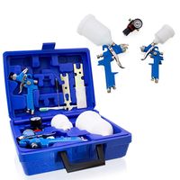 18992 Zestaw 2 pistoletów malarskich lakierniczych HVLP w walizce