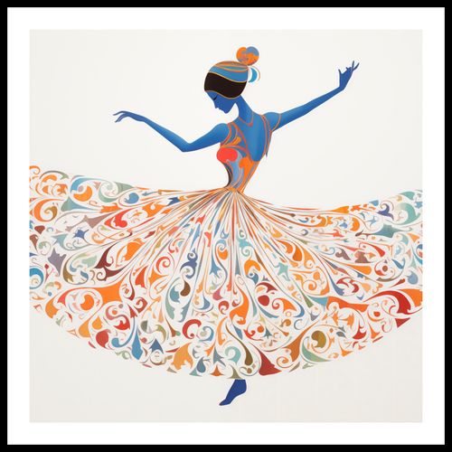 Plakat 80x80cm Wirująca Balerina na Arena.pl