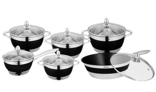 Garnki Edel Hoff Elegance Black 12 Ele. Eh-9079-Bk na Arena.pl