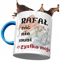 Kubek Błękitny Dla Rafała Kolegi Na Prezent Z Nadrukiem Ze Zdjęciem