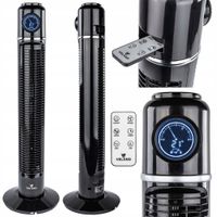 WENTYLATOR KOLUMNOWY PODŁOGOWY OSCYLACJA TIMER WYŚWIETLACZ LED PILOT