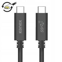 Kabel USB-C USB-C 1M czarny KANEX