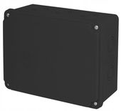 CZARNA PUSZKA INSTALACYJNA HERMETYCZNA ELEKTRYCZNA OBUDOWA 190X150X80