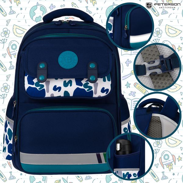 plecak ptn ps2-6067 blue-green zdjęcie 3