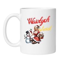 KUBEK "WESOŁYCH ŚWIĄT" Wzór - Klasyczny 330 ml