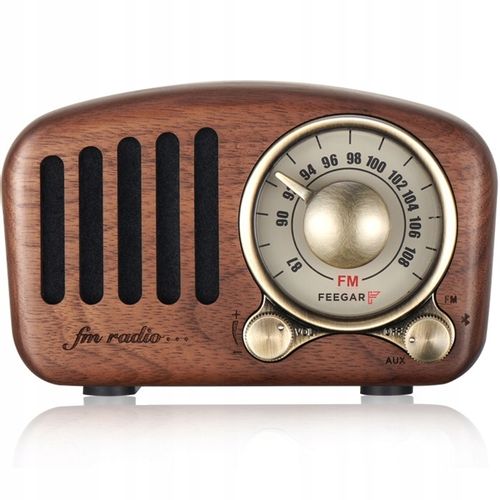 Feegar Retro Radio Kuchenne Z Drewna Fm 10H Bt 4.2 na Arena.pl