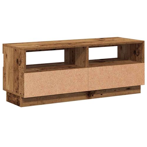 Szafka pod TV z oświetleniem LED, stare drewno, 100x35x40 cm na Arena.pl